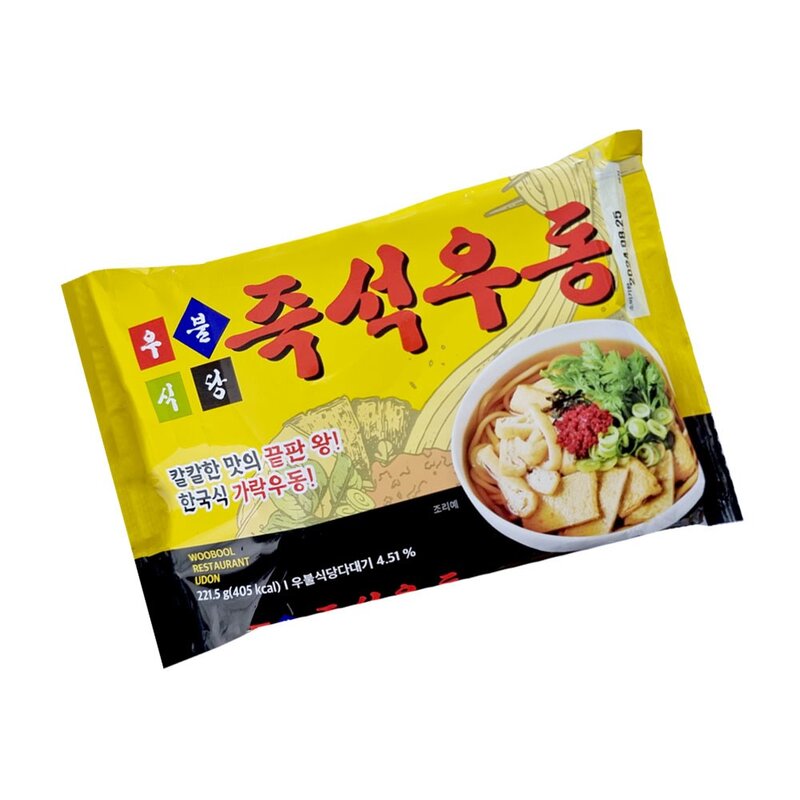 우불식당 즉석우동, 221.5g, 4개