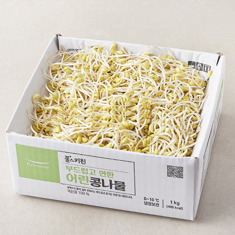 풀스키친 무농약 어린 콩나물, 1kg, 1개