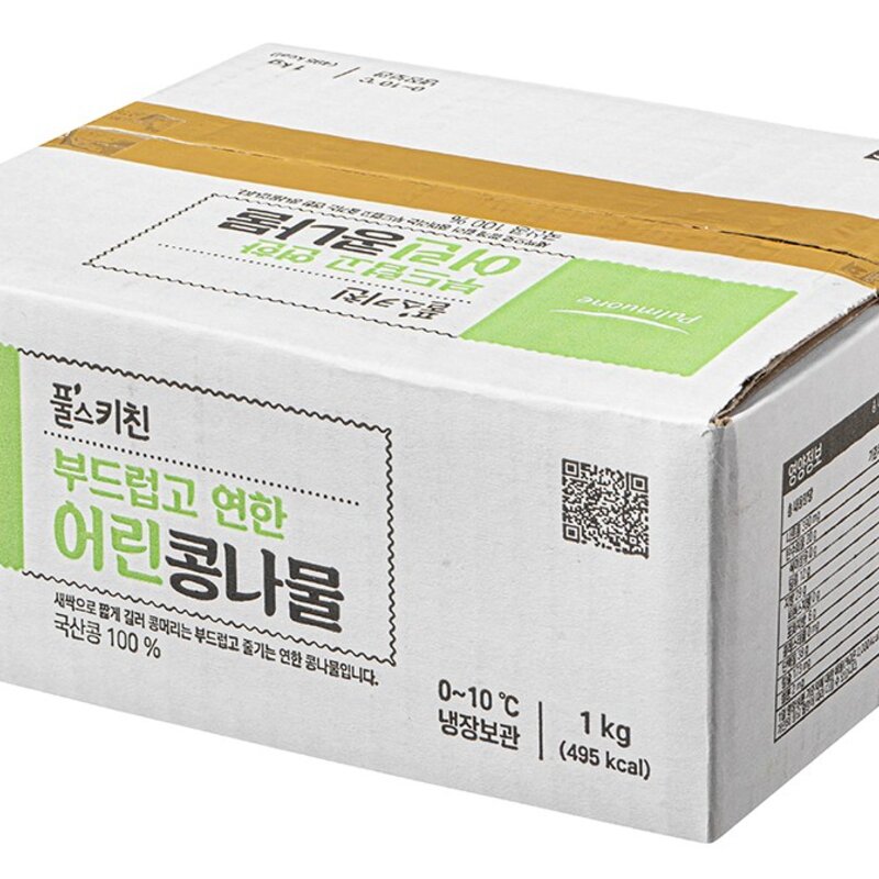 풀스키친 무농약 어린 콩나물, 1kg, 1개