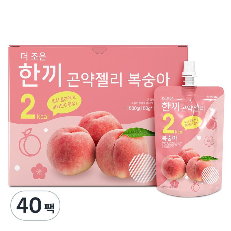 더존건강 더조은 한끼곤약젤리 복숭아, 150g, 10개