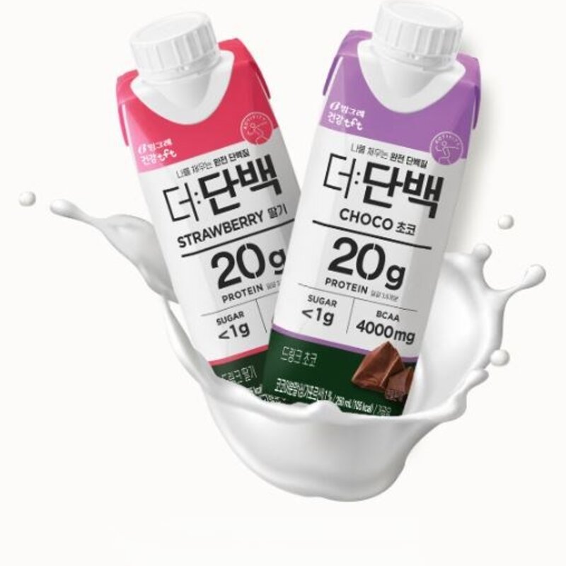 더단백 빙그레 건강tft 드링크 딸기, 250ml, 36개