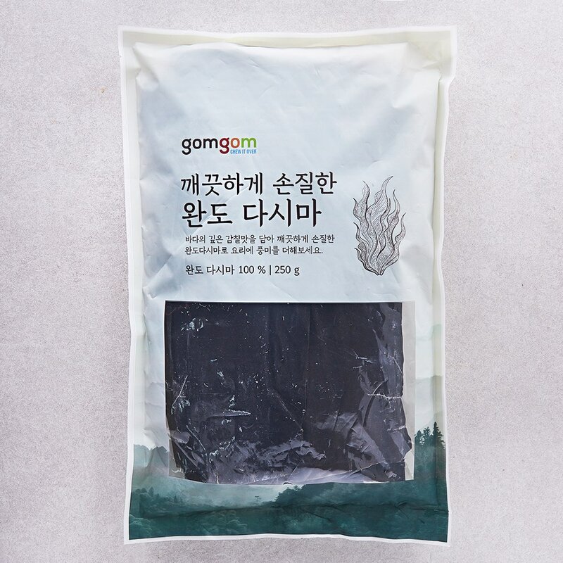 곰곰 깨끗하게 손질한 완도 다시마, 250g, 1개