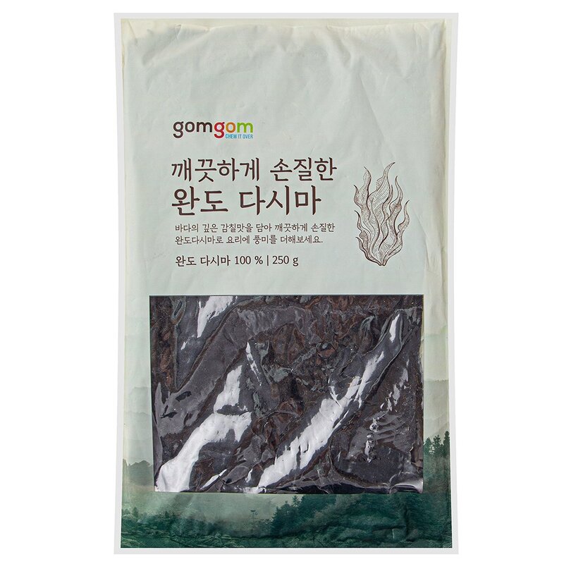 곰곰 깨끗하게 손질한 완도 다시마, 250g, 1개