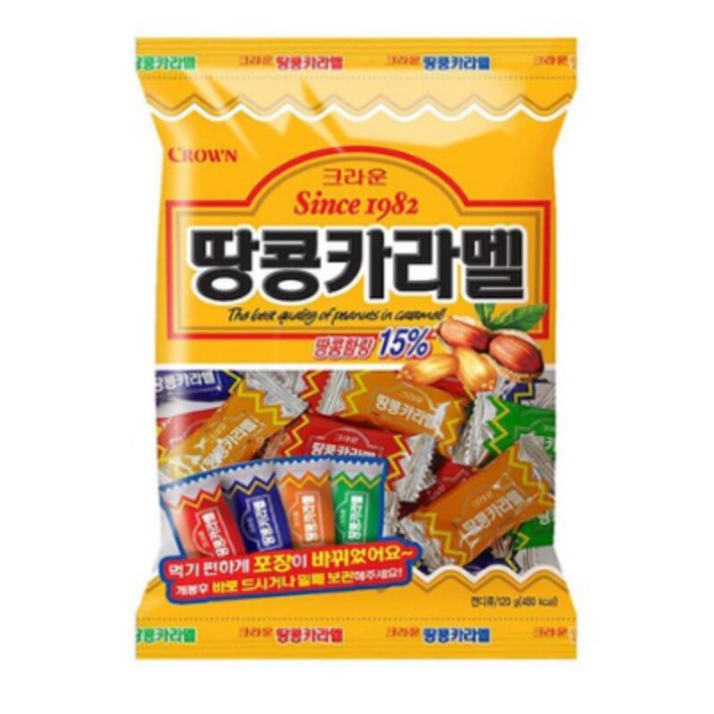 크라운 땅콩카라멜, 120g, 1개