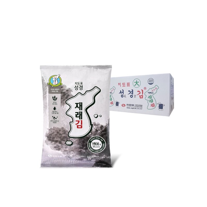 지도표성경 재래 전장김, 37g, 20개