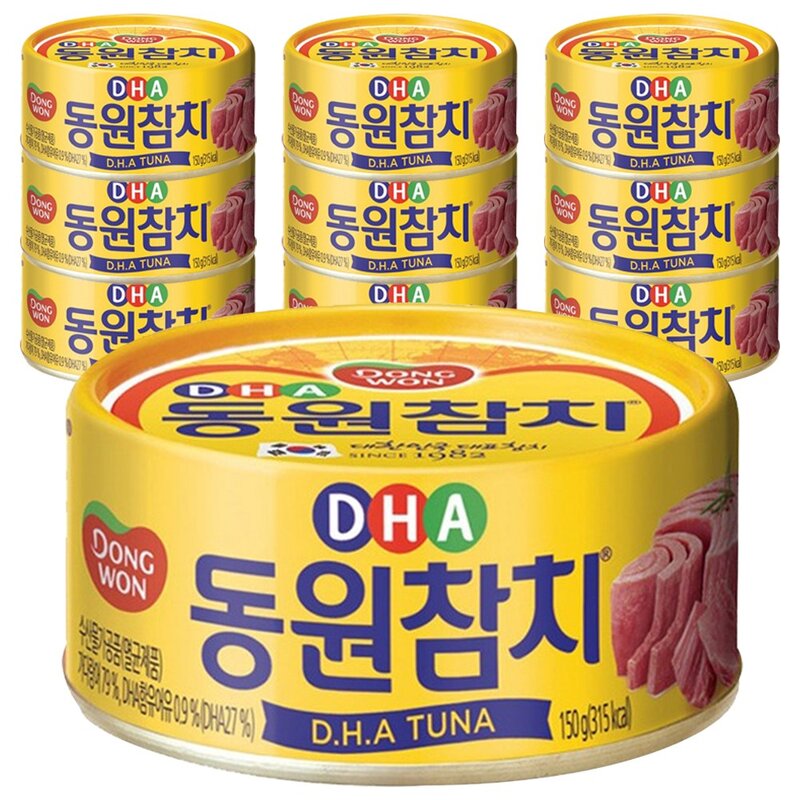 동원 DHA 참치, 150g, 10개