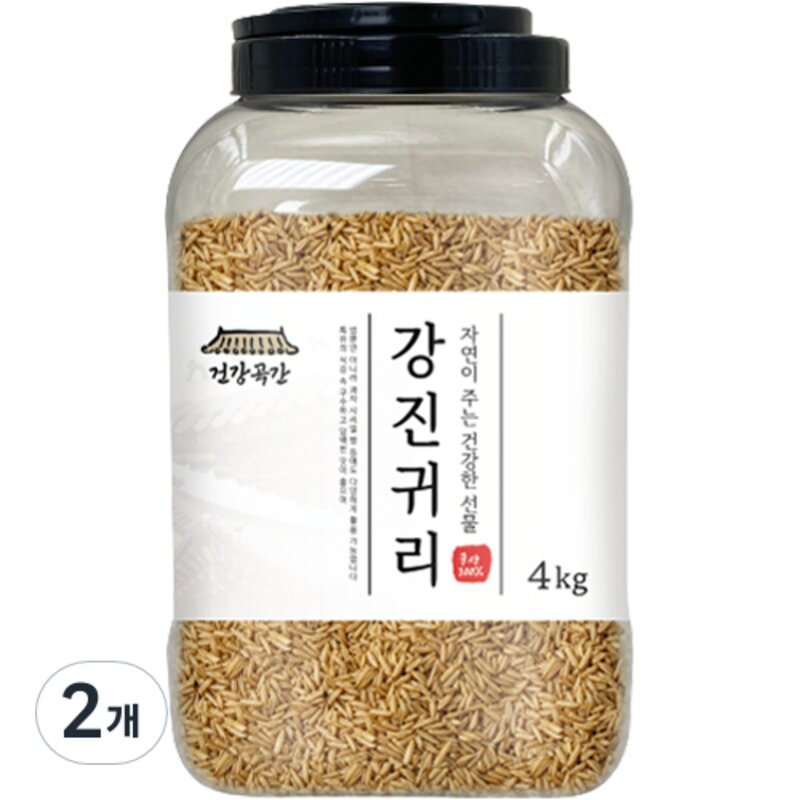 건강곡간 강진귀리 통, 4kg, 1개