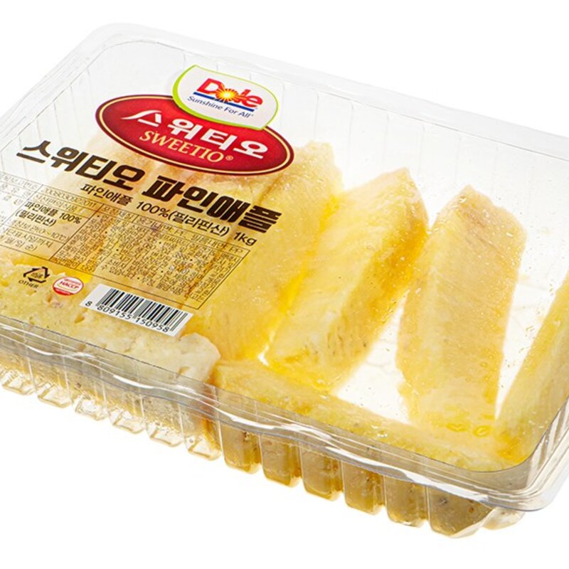 스위티오 파인애플, 1kg, 1개