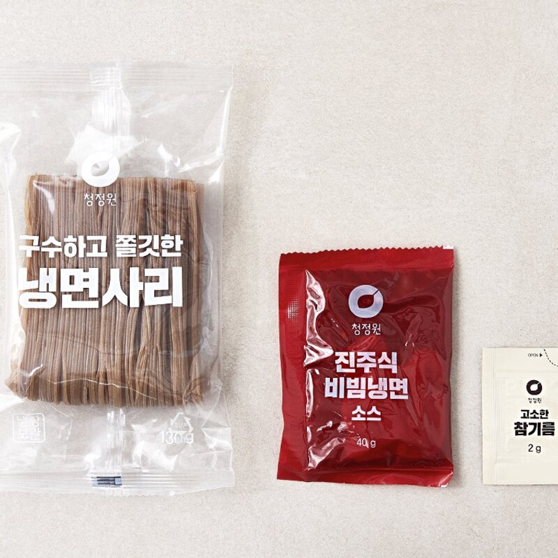 청정원 진주식 비빔냉면, 344g, 2개