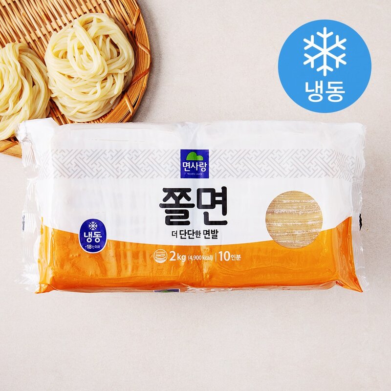 면사랑 쫄면 (냉동), 2kg, 6개