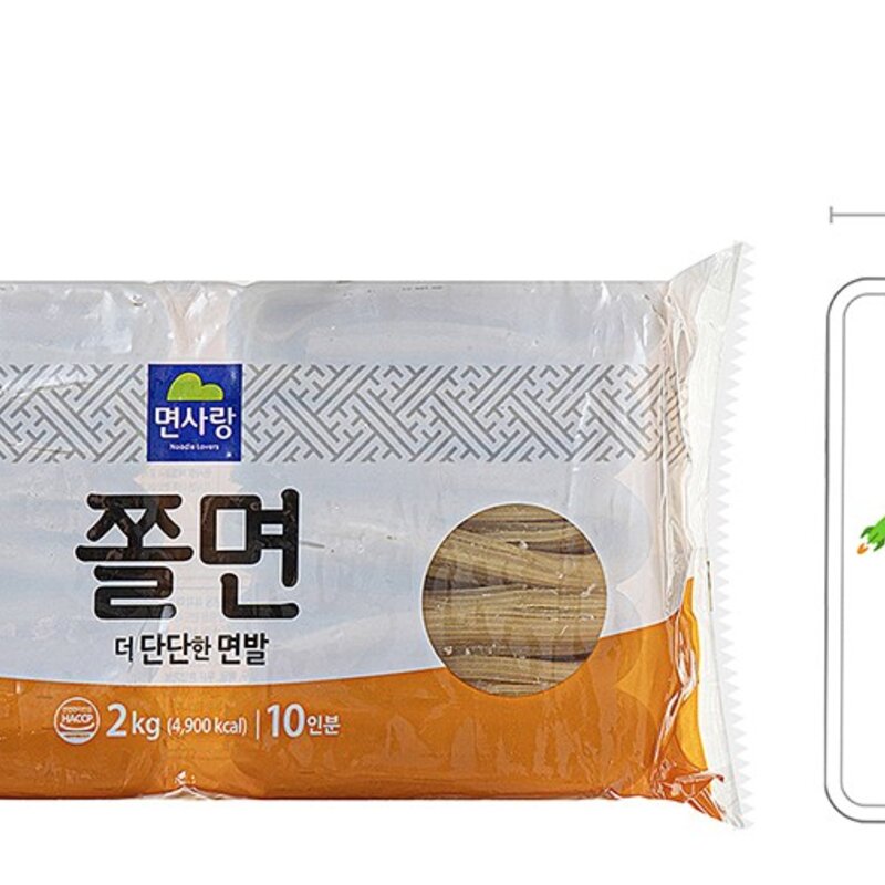 면사랑 쫄면 (냉동), 2kg, 6개