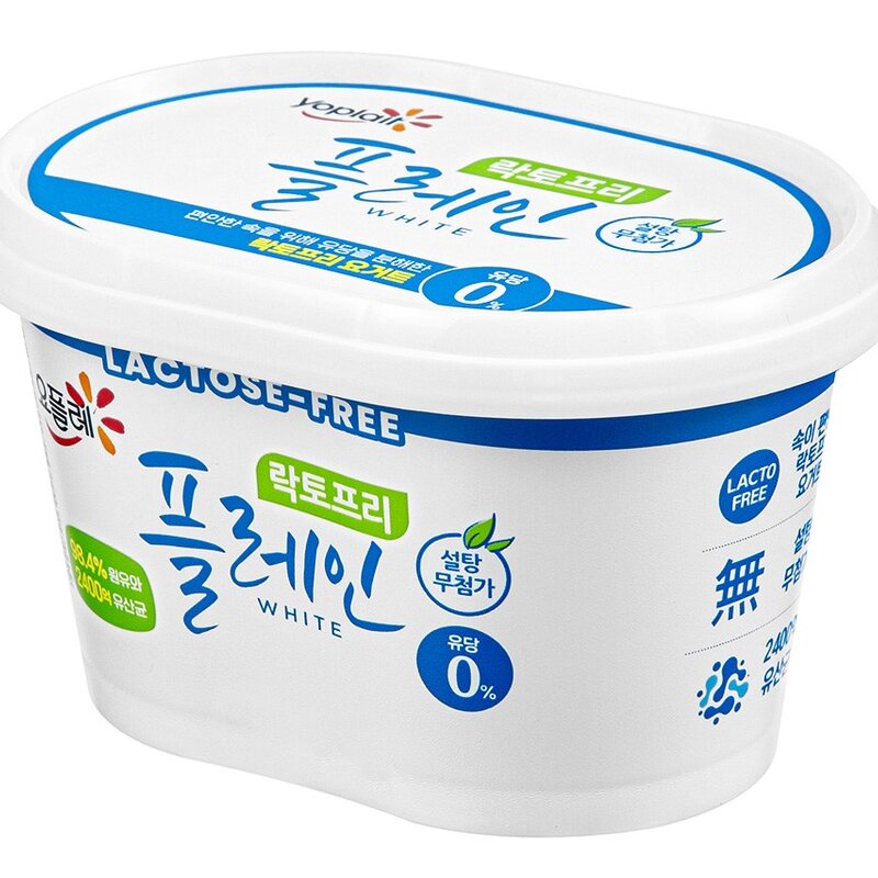 요플레 빙그레 플레인 화이트 락토프리, 430g, 1개