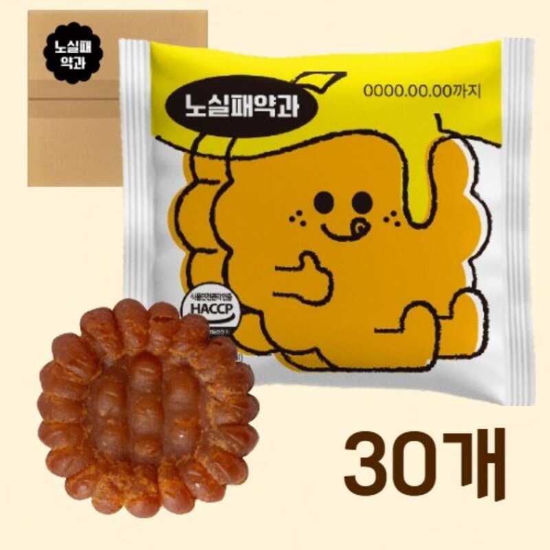 노실패식품관 트랜스지방0g 콜레스테롤 0g 프리미엄 꿀 약과 큰 사이즈 30개(900g), 30개, 30g