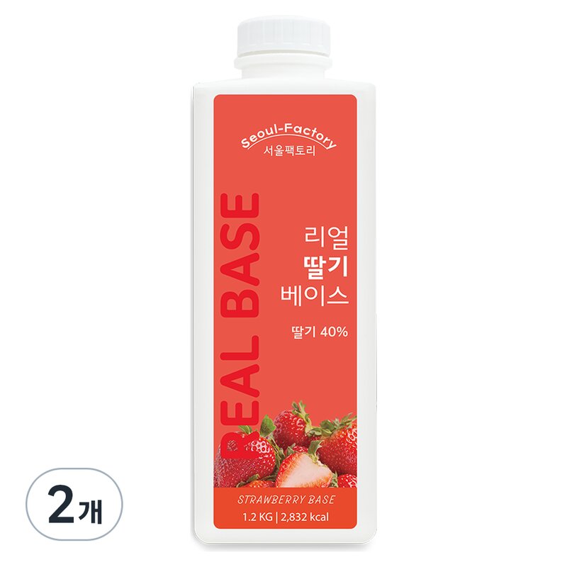 서울팩토리 리얼 딸기 베이스, 1개, 1.2kg