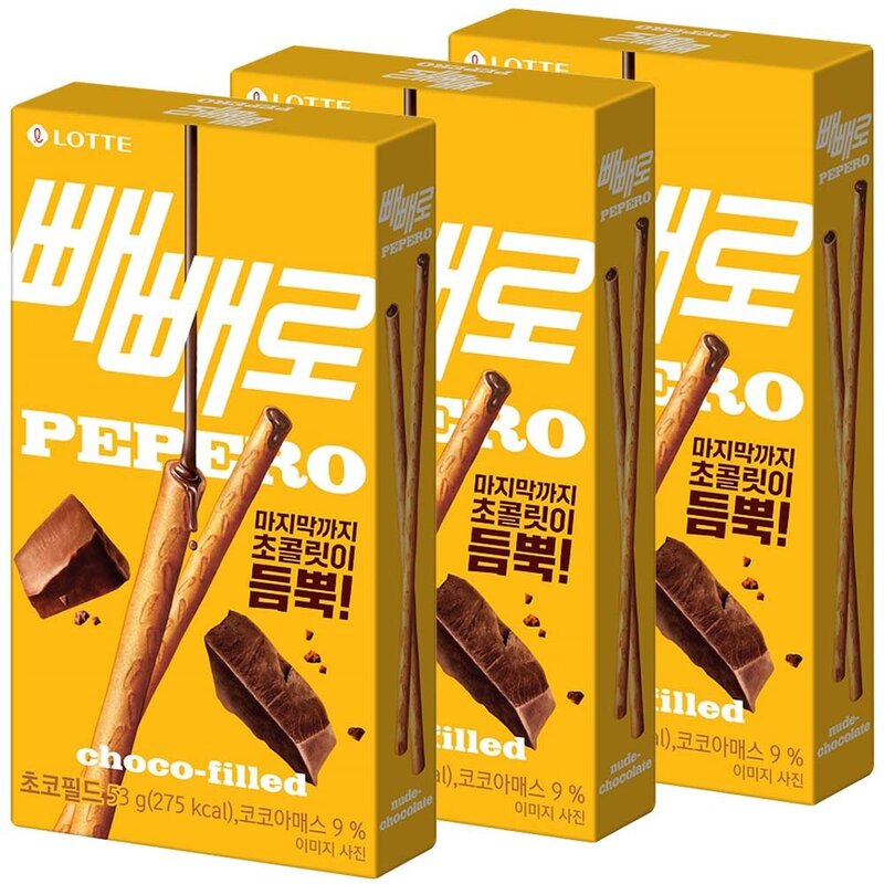 롯데웰푸드 빼빼로 초코필드, 53g, 6개