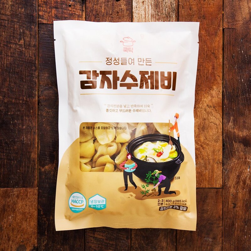 쿡탁 감자수제비, 400g, 1개