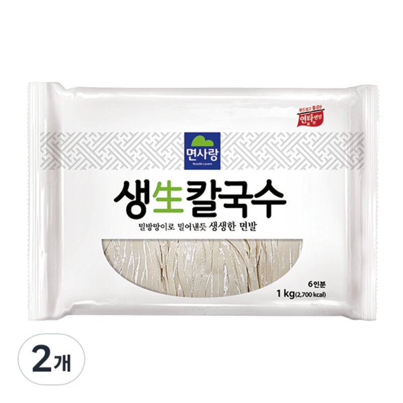 면사랑 생칼국수 1kg 6인분, 1개