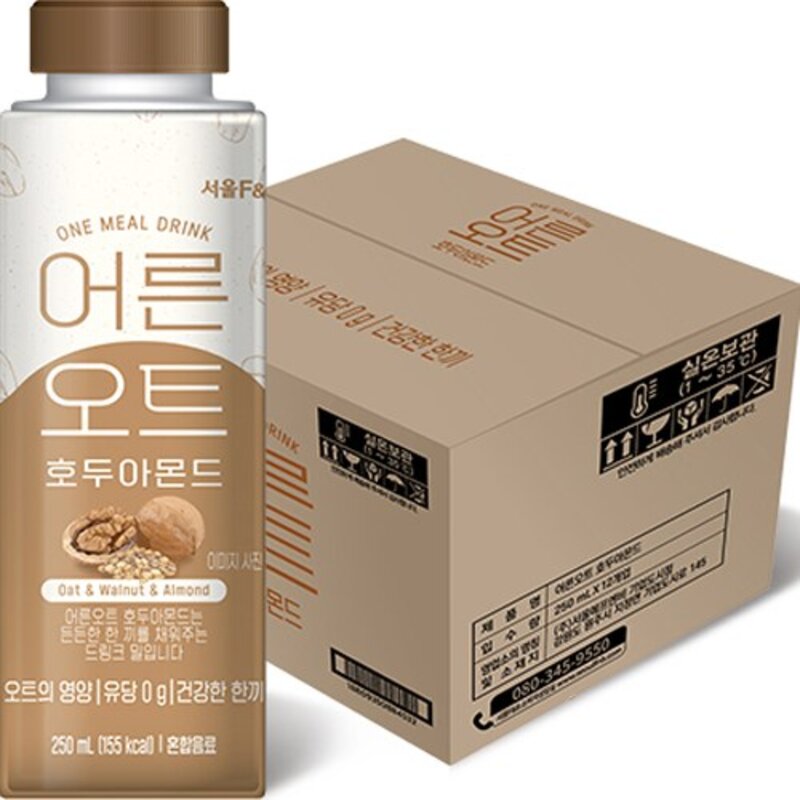 어른우유 어른오트 호두아몬드 두유, 24개, 250ml