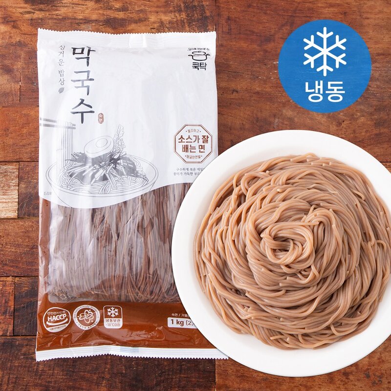 쿡탁 싱거운밥상 막국수 (냉동), 1kg, 2개