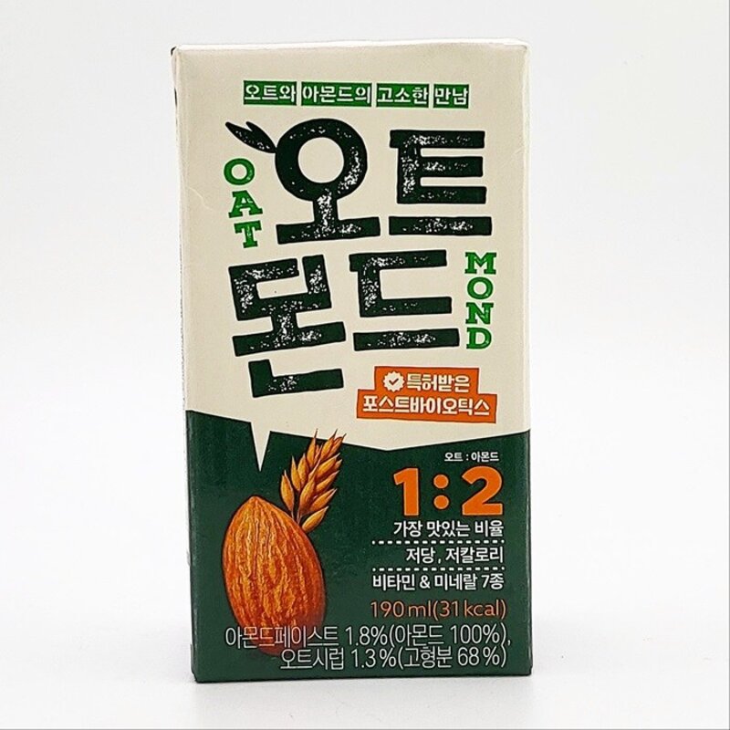 롯데칠성음료 오트몬드 오리지널, 190ml, 72개