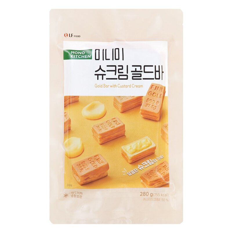 모노키친 미니미 슈크림 골드바 (냉동), 280g, 1개