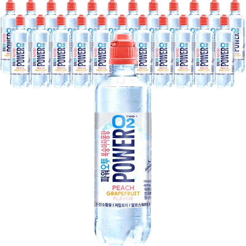 파워오투 복숭아자몽, 500ml, 6개