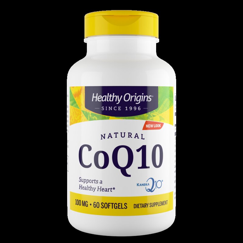 헬시오리진스 CoQ10 100mg 소프트젤 글루텐 프리 무설탕, 60정, 1개