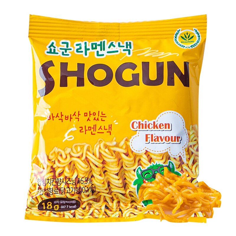 쇼군 라멘스낵 18g x 30개입 1통 라면과자/라면짱