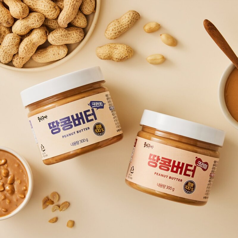 꿀이구마 땅콩잼 크리미+크런치 땅콩버터 300g 2종