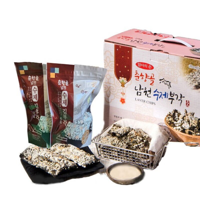 춘향골 수제삼대김부각 50g 비건 삼대에 이어온 김부각, 수제삼대김부각 선물용, 5개