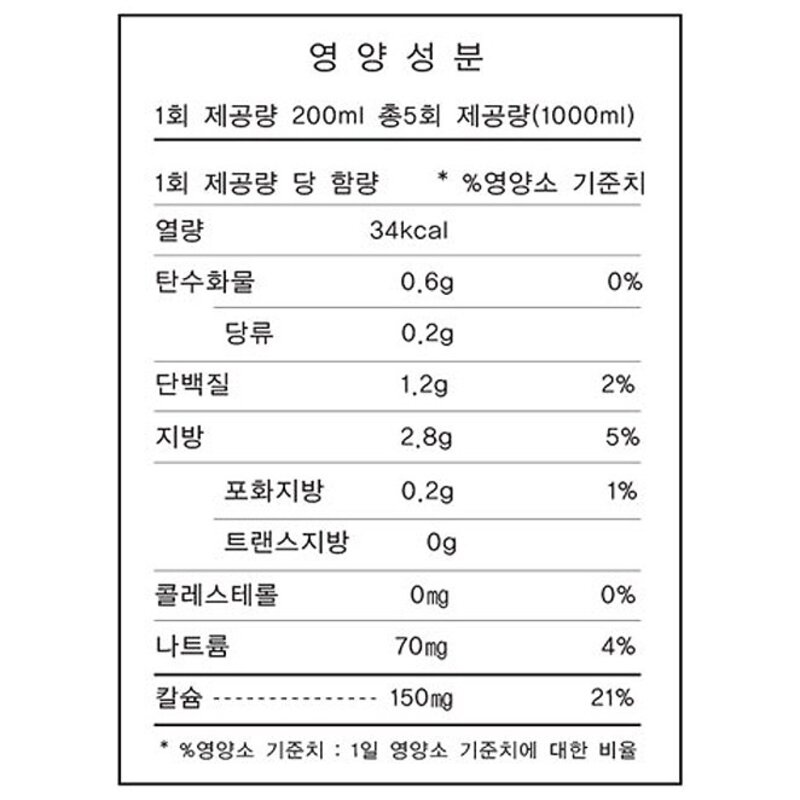 쏘굿 아몬드밀크 논슈가, 1L, 1개