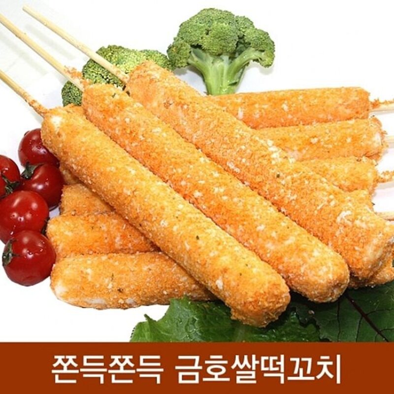 금호 가래떡바 쌀떡꼬치 1Kg(100g) 맛있는간식 떡꼬지, 1kg, 10개