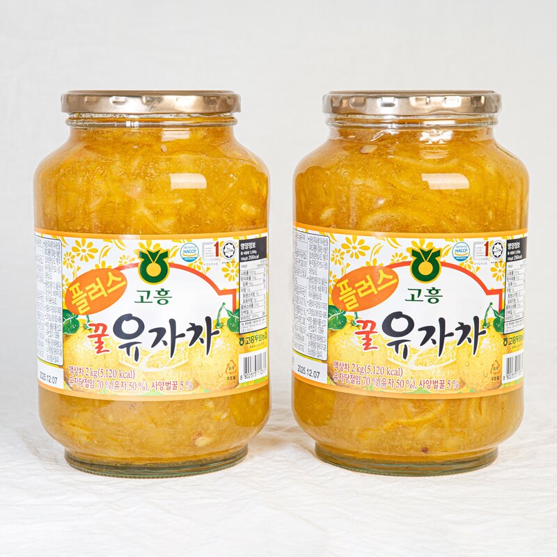 1+1 전남 고흥 프리미엄 유자차 1kg, 1개입, 2개