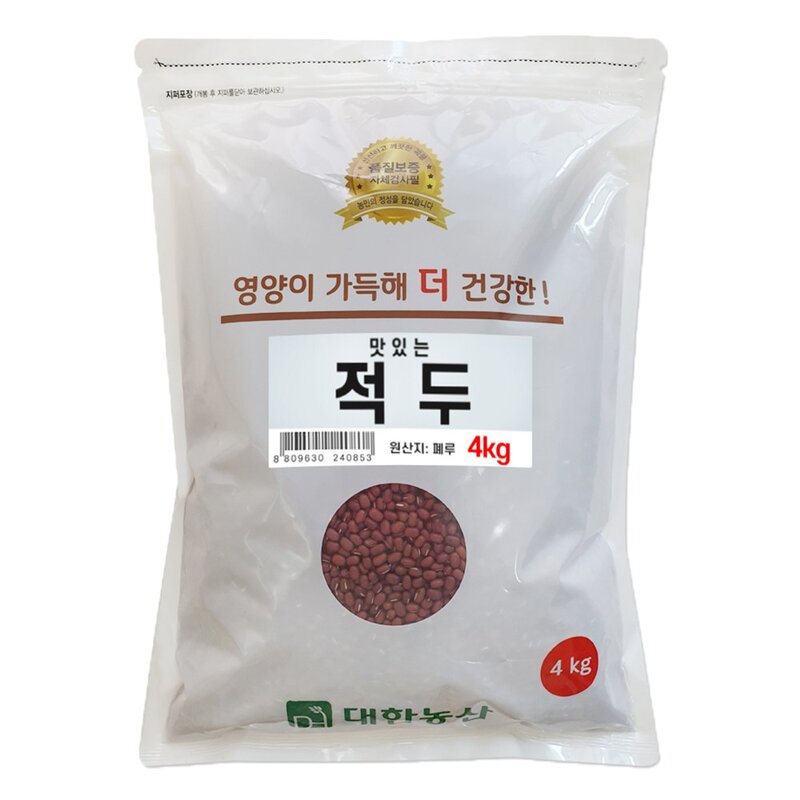 대한농산 맛있는 적두, 4kg, 1개