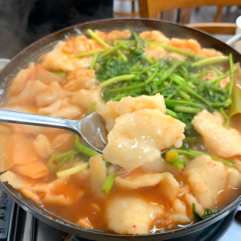 전국맛집 [봉평메밀마당] - 생 손 수제비 6인분(손수제비1K+멸치스프6개), 1개, 1kg