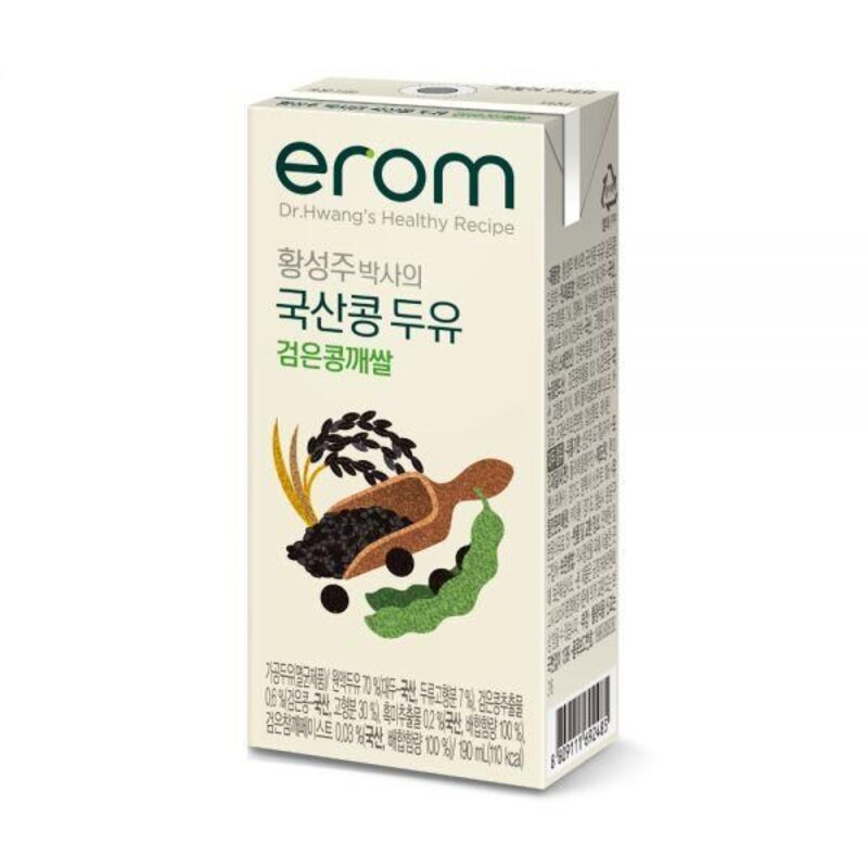 이롬 황성주박사의 국산콩두유 검은콩깨쌀, 32개, 190ml