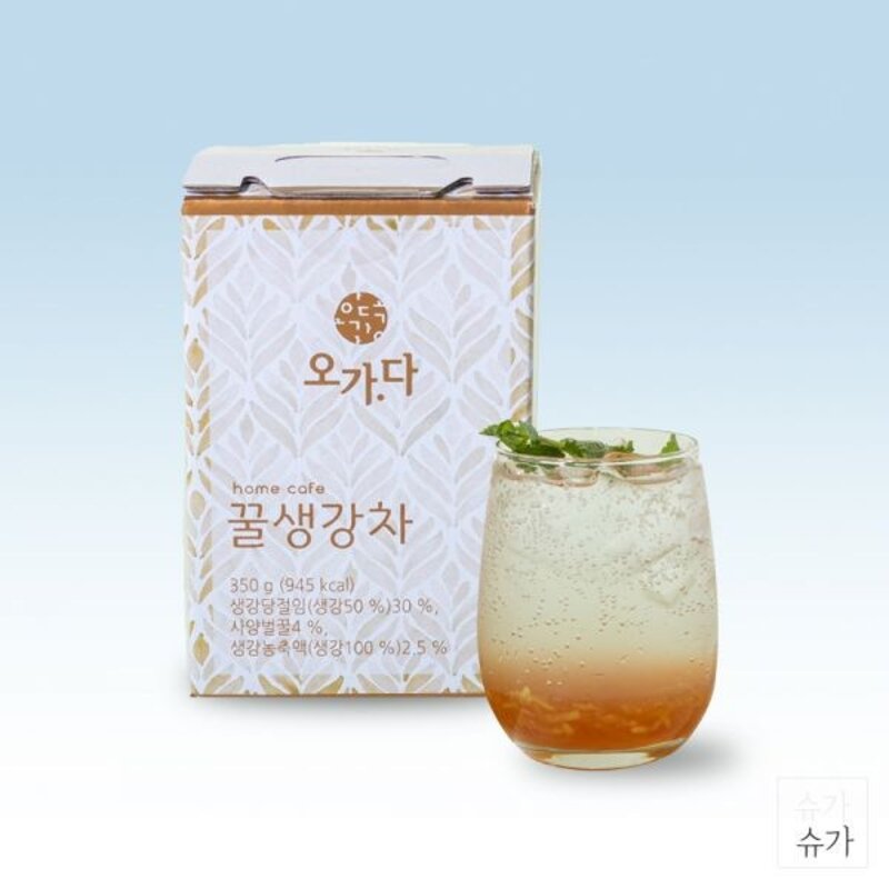 오가다 자연담은 과일차 꿀생강차 350g, 1개, 1개입