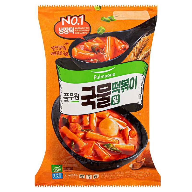 풀무원 밀 국물 떡볶이 2인분, 423.5g, 1개