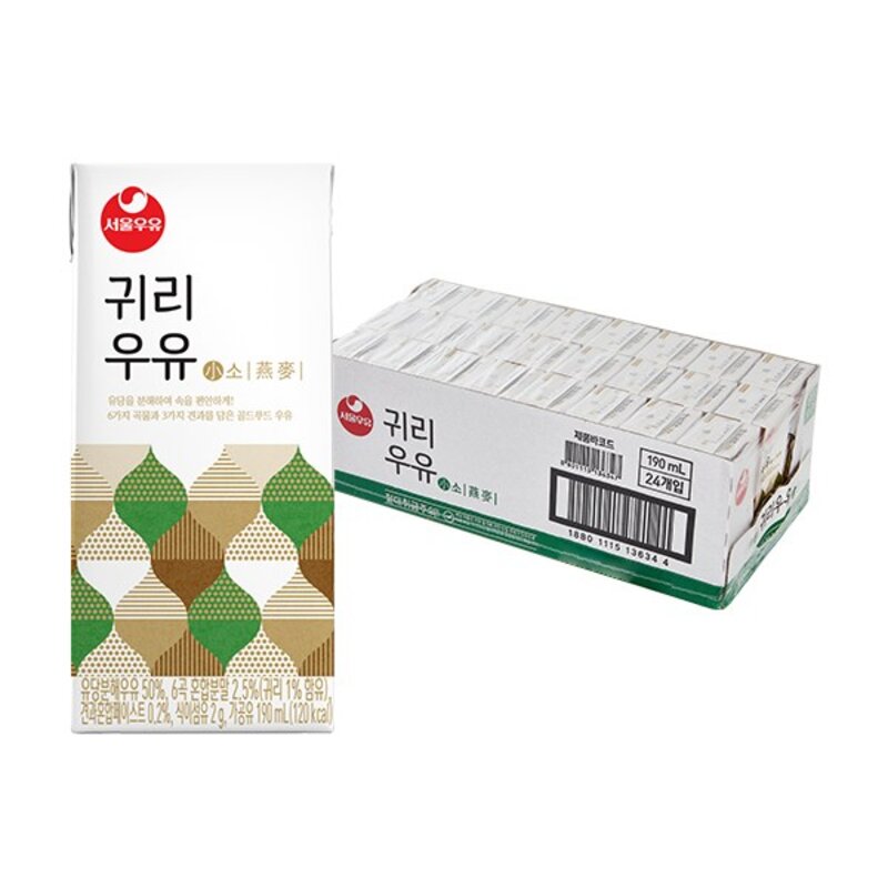 서울우유 귀리 우유 190ml x 24개