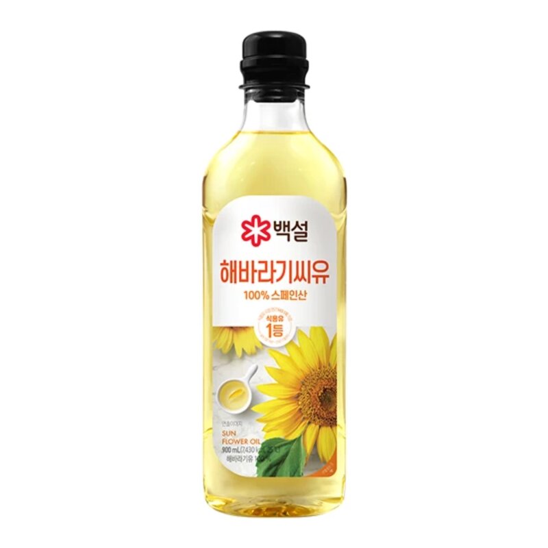 백설 해바라기유, 500ml, 2개