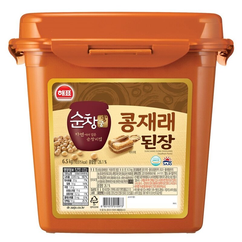 순창궁 콩재래된장, 6.5kg, 1개