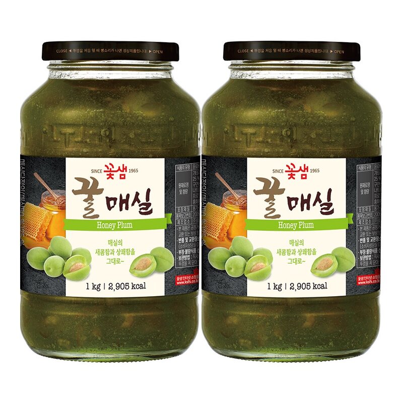 꽃샘 꿀골드매실차 1+1 1kg+1kg 매실청, 1kg, 1개입, 2개, 1kg