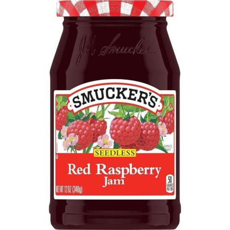 Smuckers 씨 없는 레드 라즈베리 잼 355ml12온스, 1.34kg, 1개