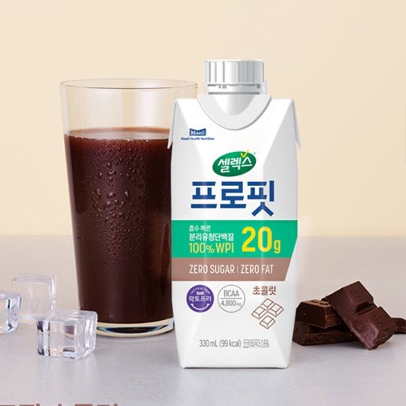 셀렉스 프로핏 웨이프로틴 초콜릿, 330ml, 24개