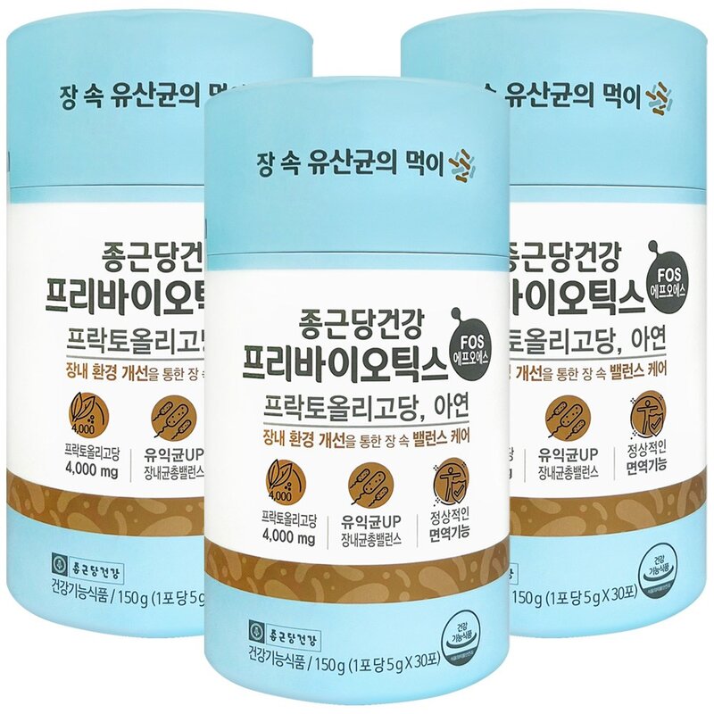 종근당건강 프리바이오틱스 FOS, 150g, 6개