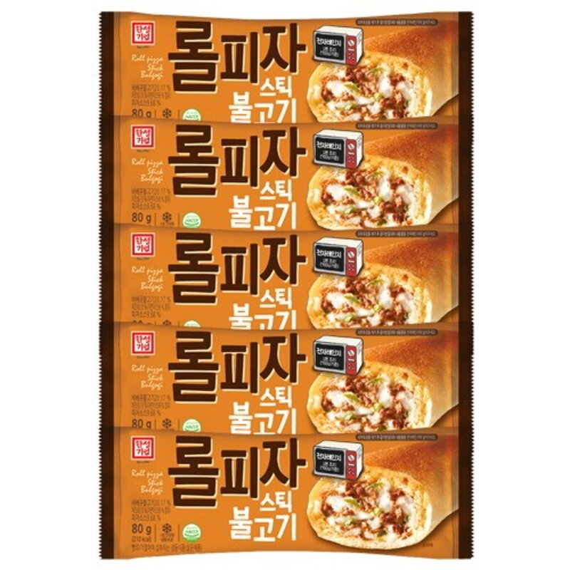 한성기업 롤피자 피자 롤피자스틱 불고기 10봉, 80g, 10개