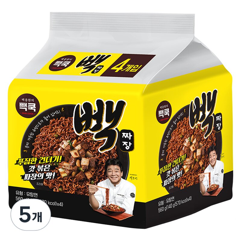 백쿡 빽짜장 140g, 8개