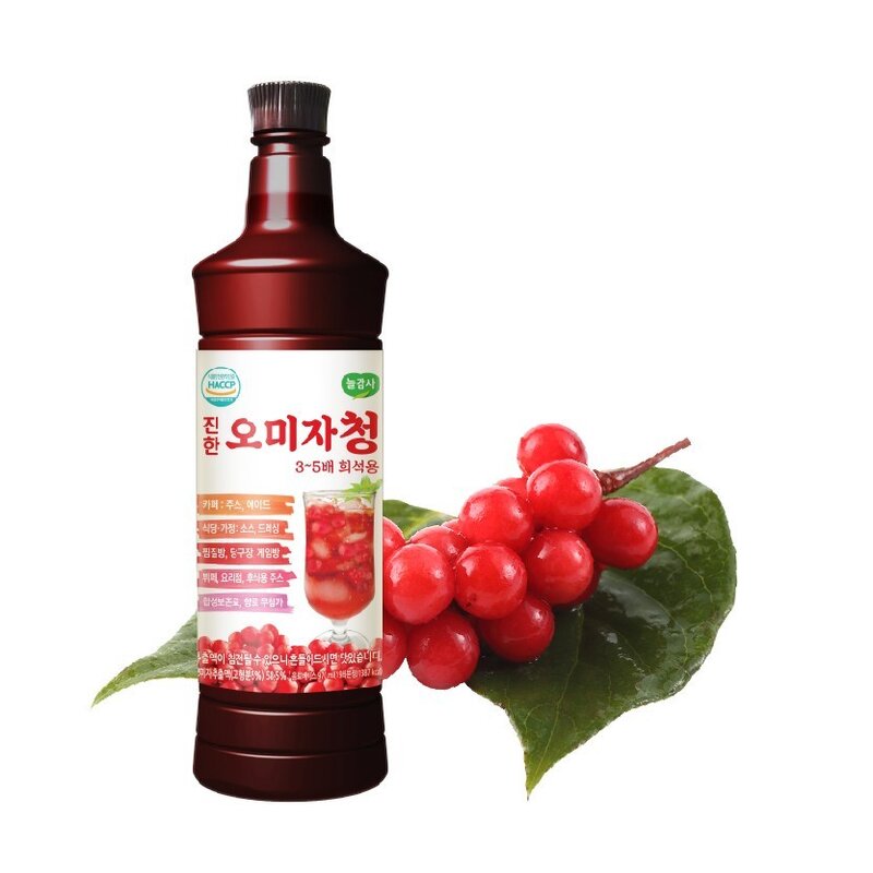 광야식품 진한 오미자청 원액 970ml, 1개