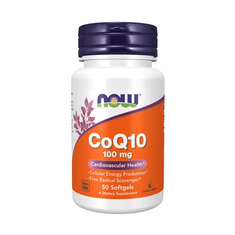 나우푸드 CoQ10 100mg 소프트젤 글루텐 프리, 1개, 50정