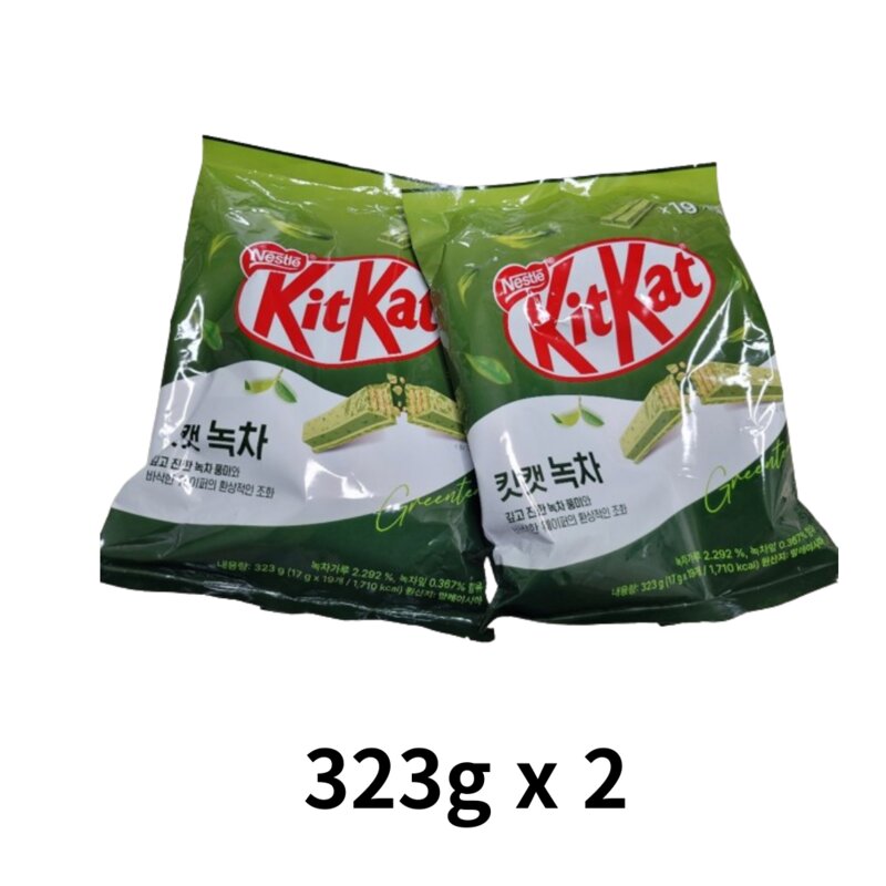 KitKat 녹차 2F 웨이퍼 19개입, 323g, 1개